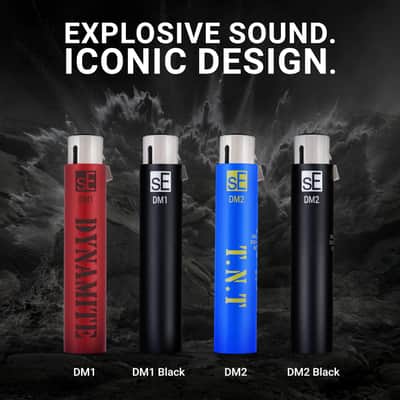 sE Electronics DM1 Dynamite Ultra-Slim Inline Microphone Preamp for Ribbon & Dynamic Microphones - Mic Preamp with +28dB Gain for Clean, Natural Sound - Ideal for Podcasting & Live Sound (Black) image 5