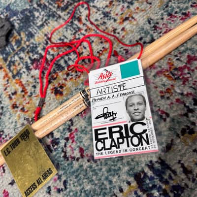 Steve Ferrone's George Harrison, Eric Clapton, Tom Petty 1990s Pearl Masters Custom Complete Drum Set image 7
