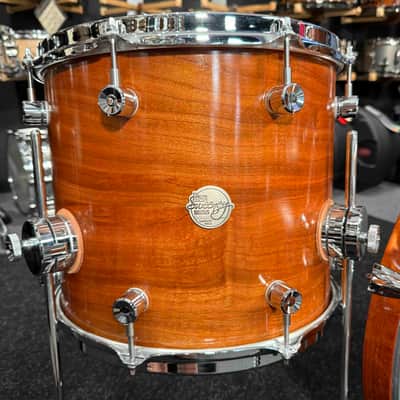 Doc Sweeney Drums 'Santa Fe' Solid Steambent Cherry 3-Piece 12/14/20 Drum Kit Set with SKB Soft Bags (Rm 4) image 4