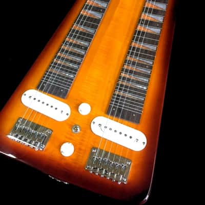 NEW CUSTOM DOUBLE NECK 6/6 ELECTRIC LAP STEEL GUITAR image 2