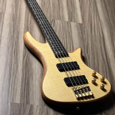 Schecter Stiletto Custom-5 Electric Bass in Natural Satin image 3