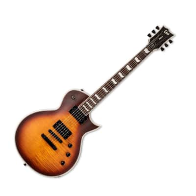 ESP LTD EC-1000T CTM 6-String Right-Handed Electric Guitar with Full-Thickness Mahogany Body (Tobacco Sunburst Satin) image 5