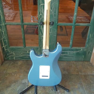 Fender Mexican Stratocaster Solid Body Electric Guitar in  Light Blue image 7