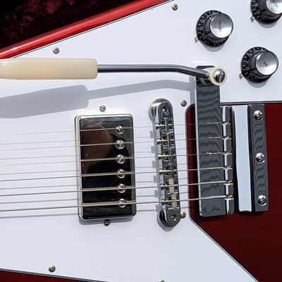 2023 Gibson Custom Shop '67 Mahogany Flying V Reissue with Maestro Vibrola - Sparkling Burgundy image 8