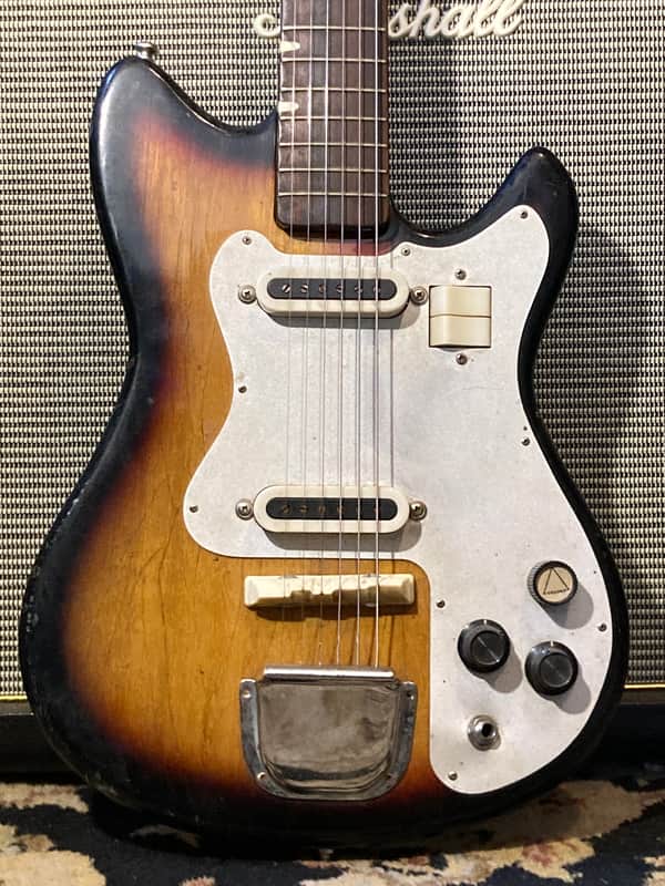 Guyatone LG-55W MIJ Vintage Dual Pickup Electric Guitar 1960s - Sunburst image 1