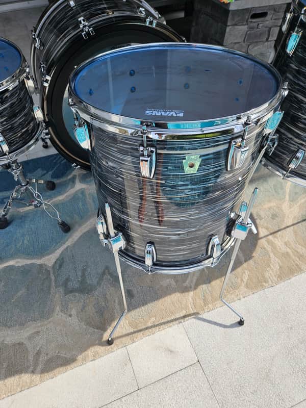 Ludwig LF866 Classic Maple 16x16" Floor Tom 1998 - 2015 - Black Oyster Pearl image 1