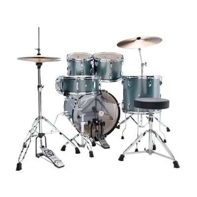TAMA Stagestar 5 Piece Drum Kit with Hardware & Cymbals, Sea Mist Blue image 4
