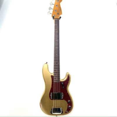Fender Custom Shop LTD '62 Precision Bass Relic - Aged Aztec Gold image 3