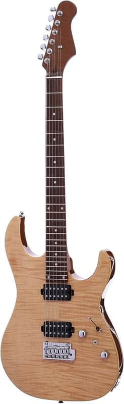 6 String Solid-Body Electric Guitar, Right, Nature image 1