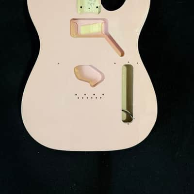 Brio Telecaster Body - Shell Pink Double Bound Bild 2