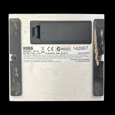 Korg DT-10 Chromatic Pedal Tuner 2000s - Silver image 2