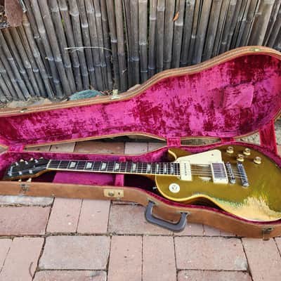Vintage Gibson Les Paul Deluxe 1971 Goldtop Snatch Standard Coversion Road Warrior image 20