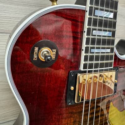 Gibson Custom Les Paul Axcess Custom Figured Top Electric Guitar - Bengal Burst #865 image 4