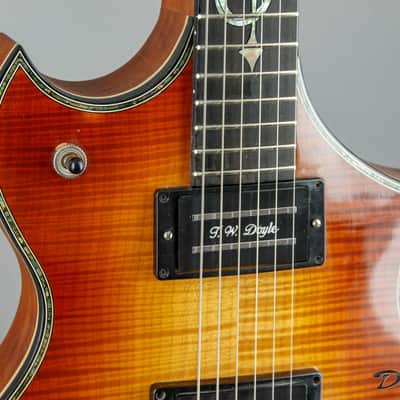 1998-2000 Harvey Leach Dragon, Mahogany/Maple/TW Doyle Pickups image 11