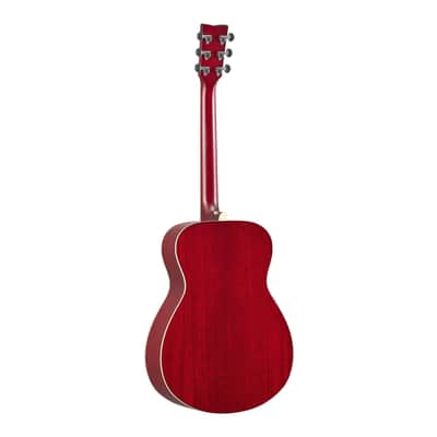 Yamaha FGC-TA Concert Cutaway Transacoustic Guitar w/ Chorus and Reverb, Ruby Red image 5
