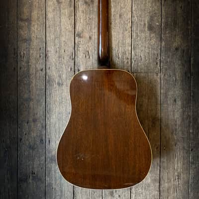1967 Gibson B45-12-N 12 Stain Acoustic in Natural finish with hard shell case image 4