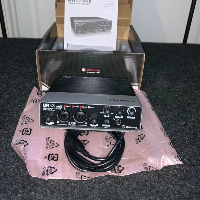 2010s Steinberg UR22mkII USB 2.0 Audio Interface Silver / Black