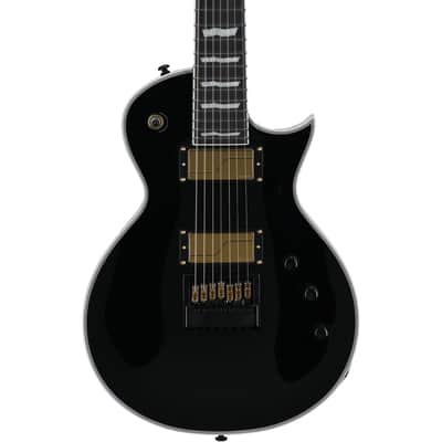 ESP LTD Deluxe EC-1007 Baritone Evertune Electric Guitar, Black image 7