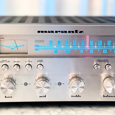 ✨ Marantz 2228B Vintage Stereo Receiver – Serviced, Blue LED, Partial Recap, Tested – BVA image 3