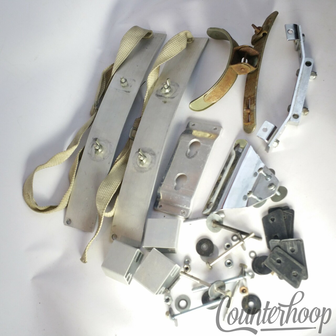 Marching Snare/Tenor Tom Drum Parts Yamaha Aluminum +Vintage Harness+Straps,Misc — main photograph
