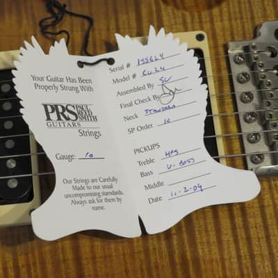 2009 Paul Reed Smith Custom 24 Electric Guitar - 10 Top, Hollow Birds, OHSC image 19