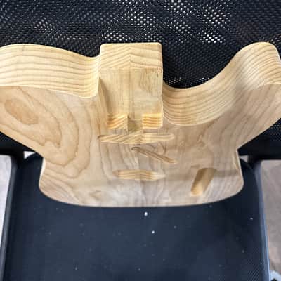 Hades Roasted Maple, Roasted clear Pine Telecaster Body Raw off the CNC image 7