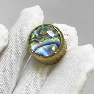 Vacuum Gold Bass Guitar Knobs Abalone Shell Dome Metal Guitar Volume Tone Knobs Electric Guitar Parts for Feder Strat ST Telecaster Tele Jazz Les Paul 2Pcs image 8