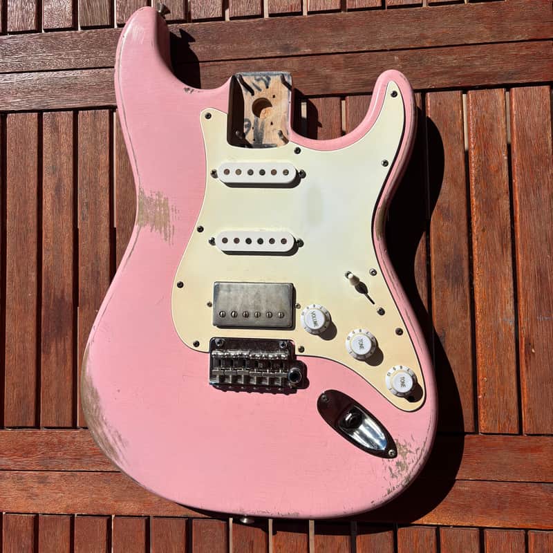 Fender Player Stratocaster Body Shell Pink Nitro Refinish image 1