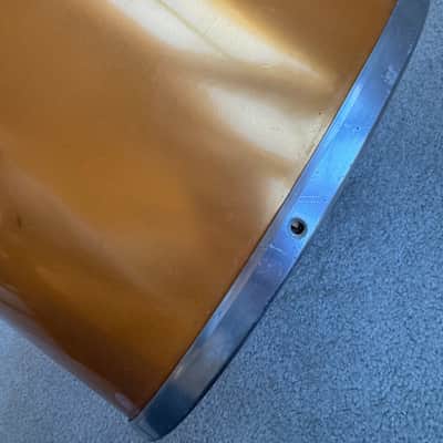 Ludwig Vintage 70s 80s Concert Tom Drum - 12” x 8” 70s - Gold Silk image 8