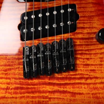Lipe Virtuoso 7 Fanned Fret Curly Maple Seven String Electric Guitar Fireburst image 17