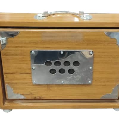 440 Hz Perfectly Tuned Indo-Gaelic SHRUTI BOX Surpeti Drone in Teak wood. Full range, 13 stoppers image 3