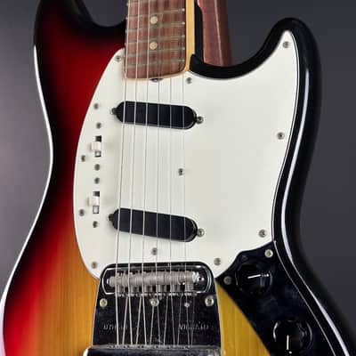 Vintage 1974 Fender Mustang 3 Color Sunburst w/OHSC TSU21018 image 4