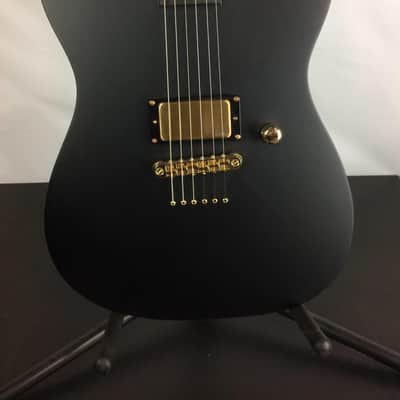 ESP LTD AA-1 Alan Ashby Signature Electric Guitar, Ebony Fingerboard, Black Satin image 2
