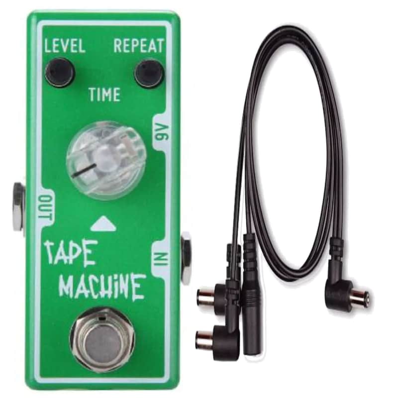 Tone City TC-T4 Tape Machine Analog Delay Effect Pedal + Mooer PDC-3 Way Daisy Chain USA Free Ship image 1