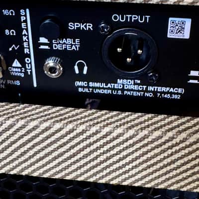 Peavey Classic 20 Guitar Combo Amplifier 1x12” Tweed ( 20W/5W/1W) Recording  USB Interface image 9