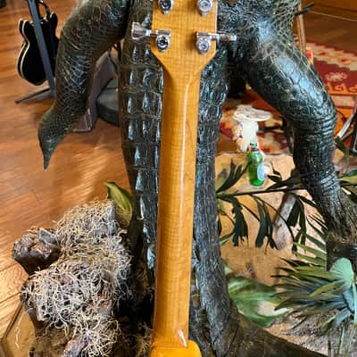 Custom Built Ray Gun J5 Obeche / Maple Burl body Maple / Ebony Neck DiMarzio PUs image 18