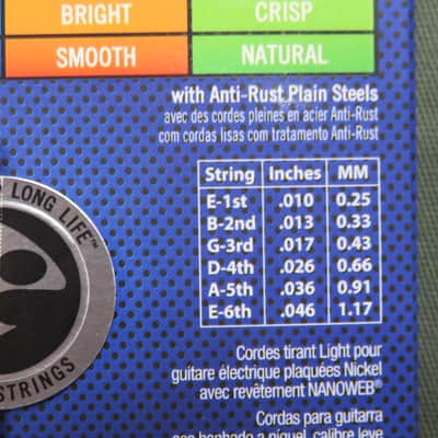 Elixir Nanoweb 12052 10/46 Light Electric Guitar Strings image 5