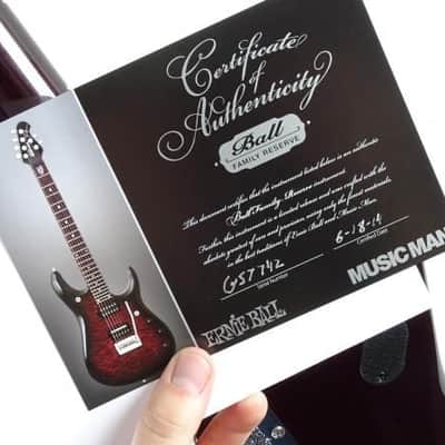 Ernie Ball Music Man JP12 John Petrucci Signature - Cherry Sugar image 7