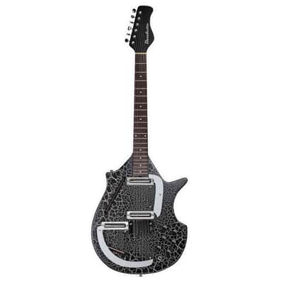 Danelectro Coral Electric Sitar Guitar - Black Crackle