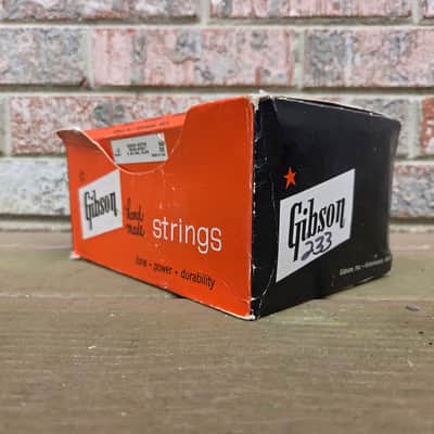 Vintage 1960's Gibson Guitar String Counter Top Display Box w/ String Boxes, Strings! image 4