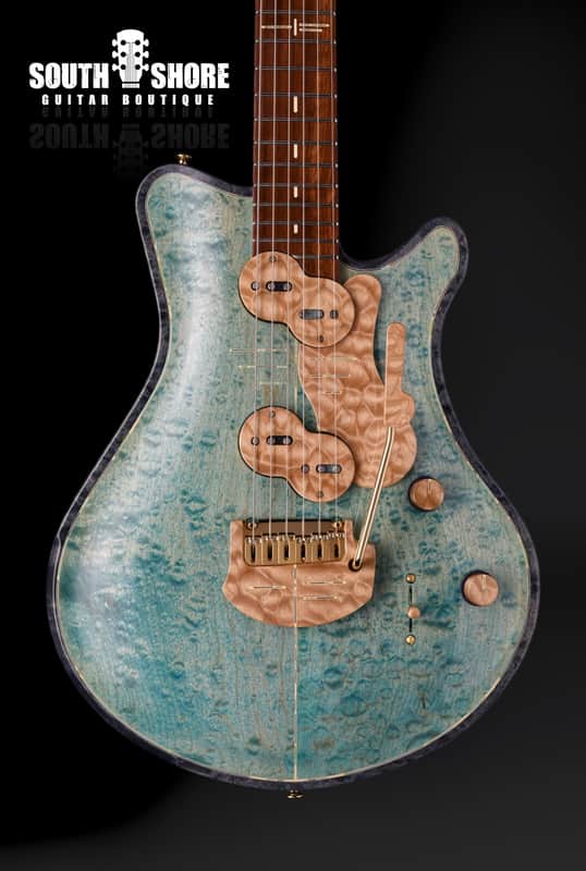 Jersey Girl Homemade Guitars Tapa-Verblet - 2025 - Holographic Blue - 25+ Year Old Carved-Maple Top. NEW, (Authorized Dealer) image 1