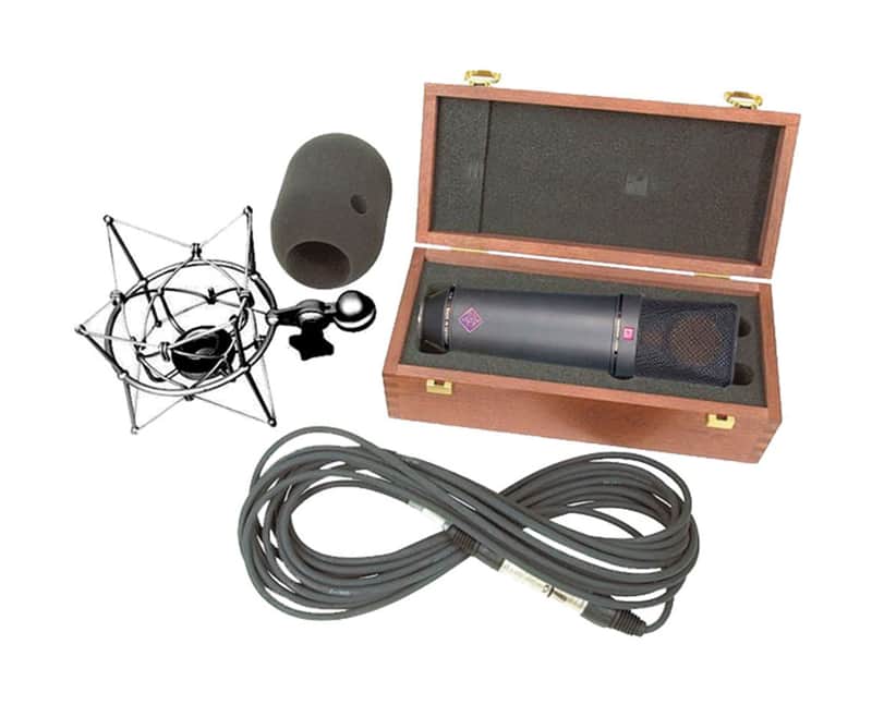 Neumann U87Ai MT Studio Set Z Mic Black Microphone w/Box EA87 Shockmount & Cable image 1