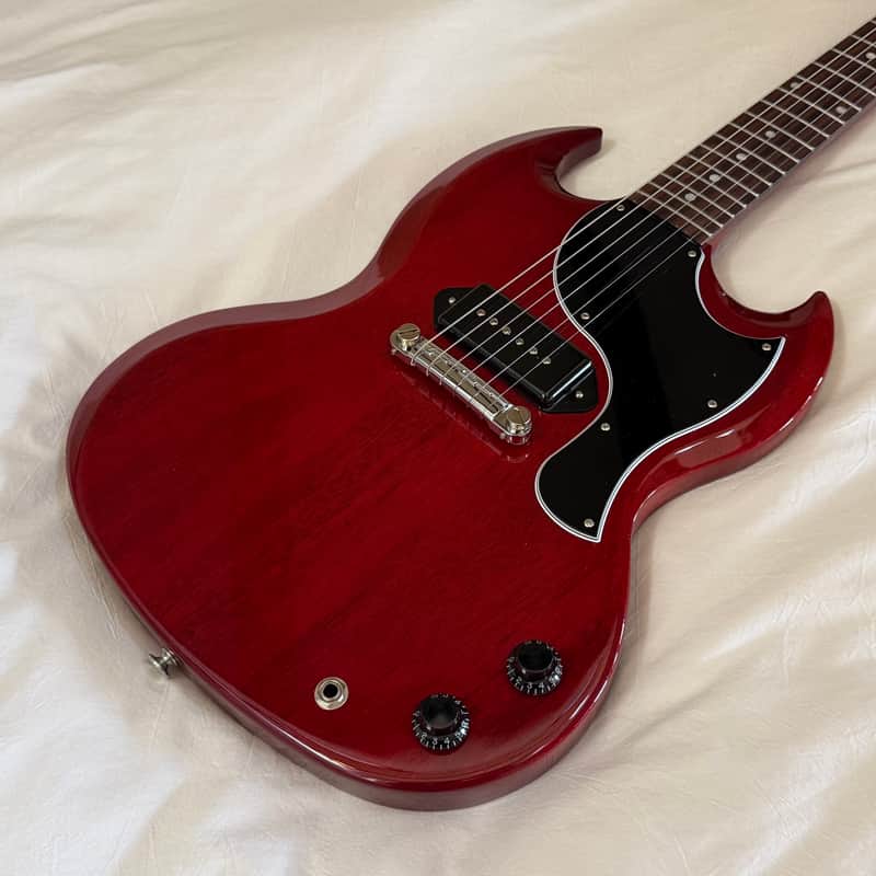 Gibson SG Junior - Cherry - Free Pro Setup - Weighs only 5.9 lbs