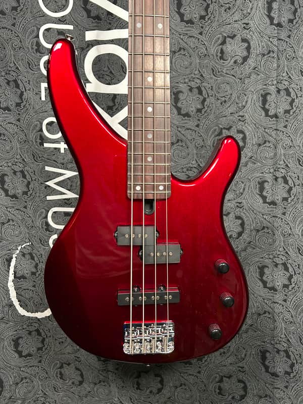 Yamaha 4 String TRBX174 Bass Guitar, Right Handed, Red Metallic image 1