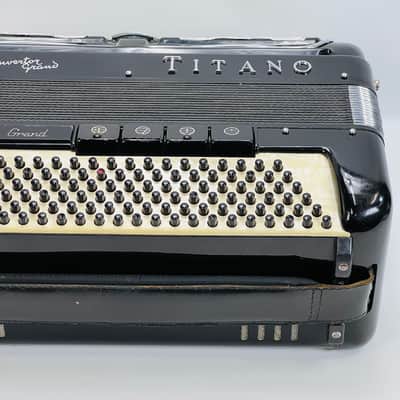VTG Titano Palmer Converter Grand Piano Accordion Black LMH 41 Keys 120 Bass image 15