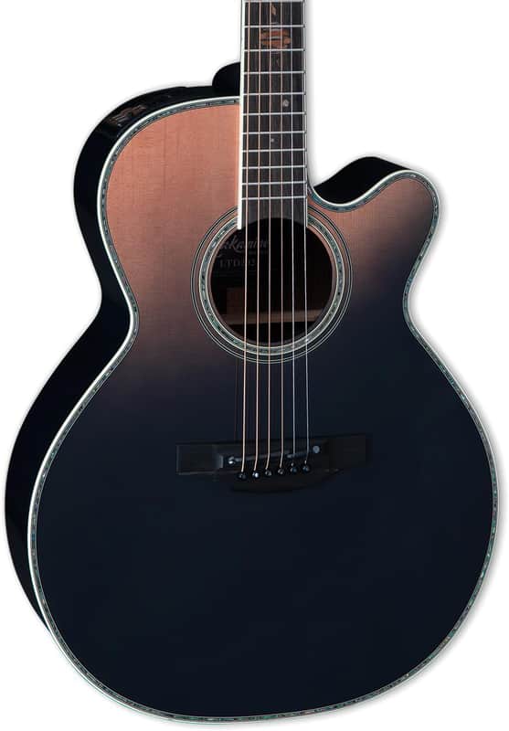 Takamine 2024 Limited-edition Acoustic-electric Guitar - Penumbra Blue Fade image 1