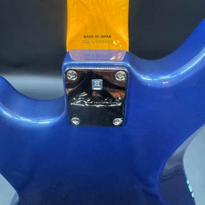 Fender Kurt Cobain Mustang 2012 - Dark Lake Placid Blue with Stripe image 10
