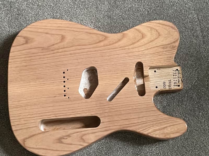 Fender American Vintage Telecaster Ash 2020s guitar body BLEM natural image 1
