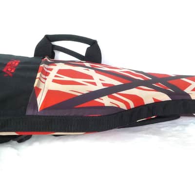 Rare Peavey EVH Wolfgang Red with Black and White Stripes Guitar Gig Bag image 15