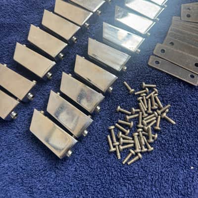 Sonor Lot of 20 Bass or Tom Drum Lugs - Lite SonorLite Phonic Item 741 260/380 80s - Chrome image 7